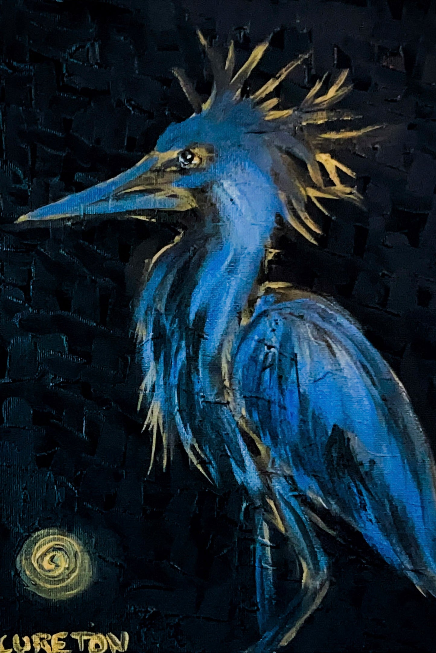 “Black Heron” Wildlife Print