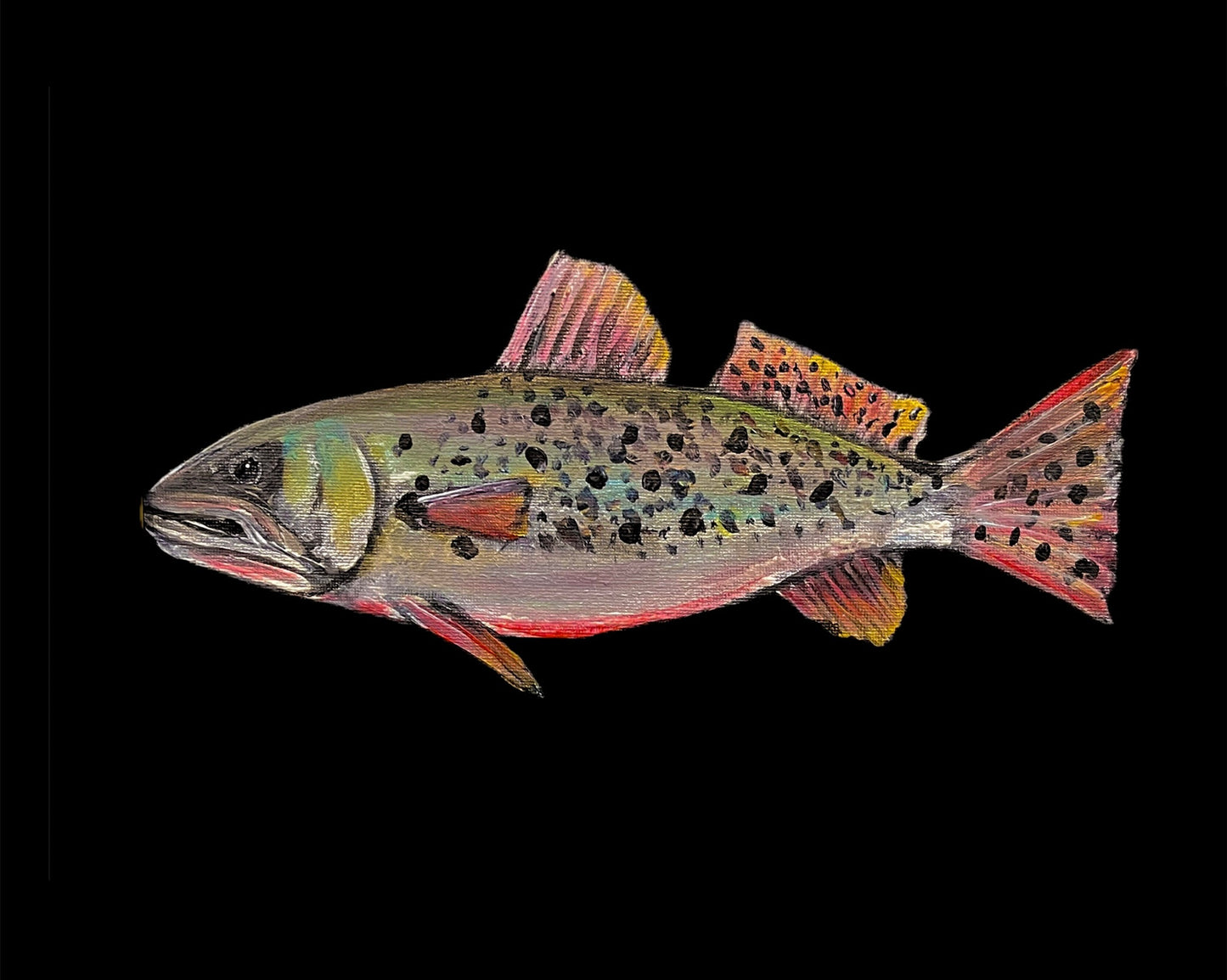 "Speckled Trout" Fish Print