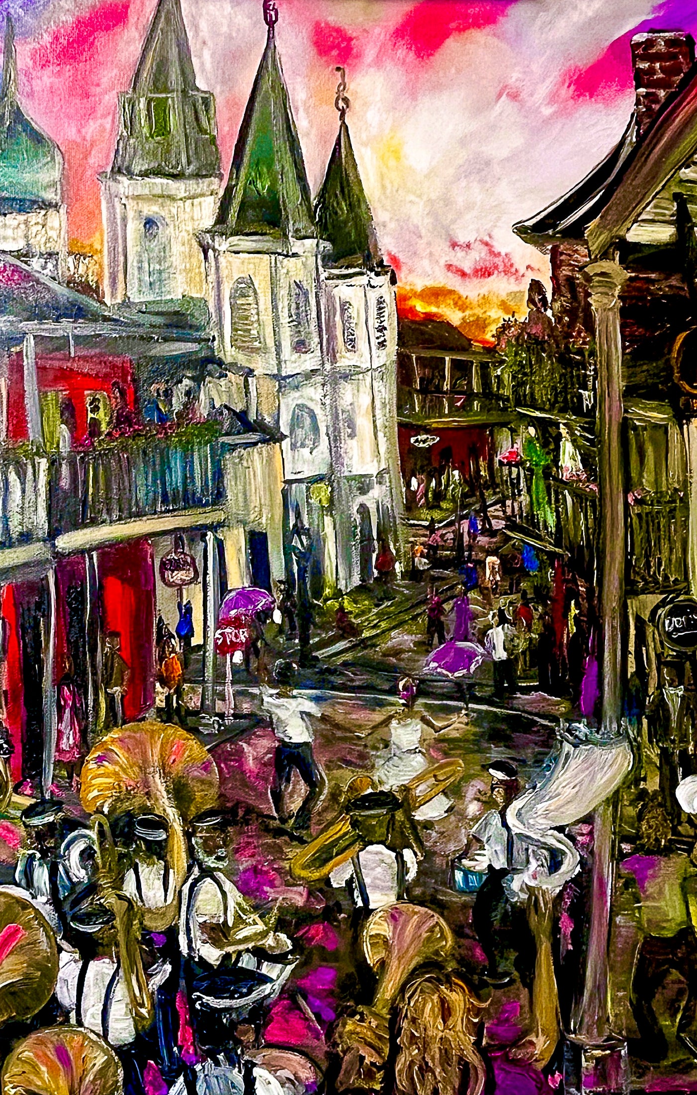 “Sunset Second Line” New Orleans Print