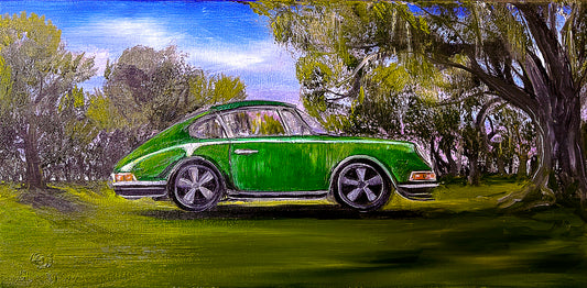 "1965 Porsche 911 F in City Park" New Orleans Print