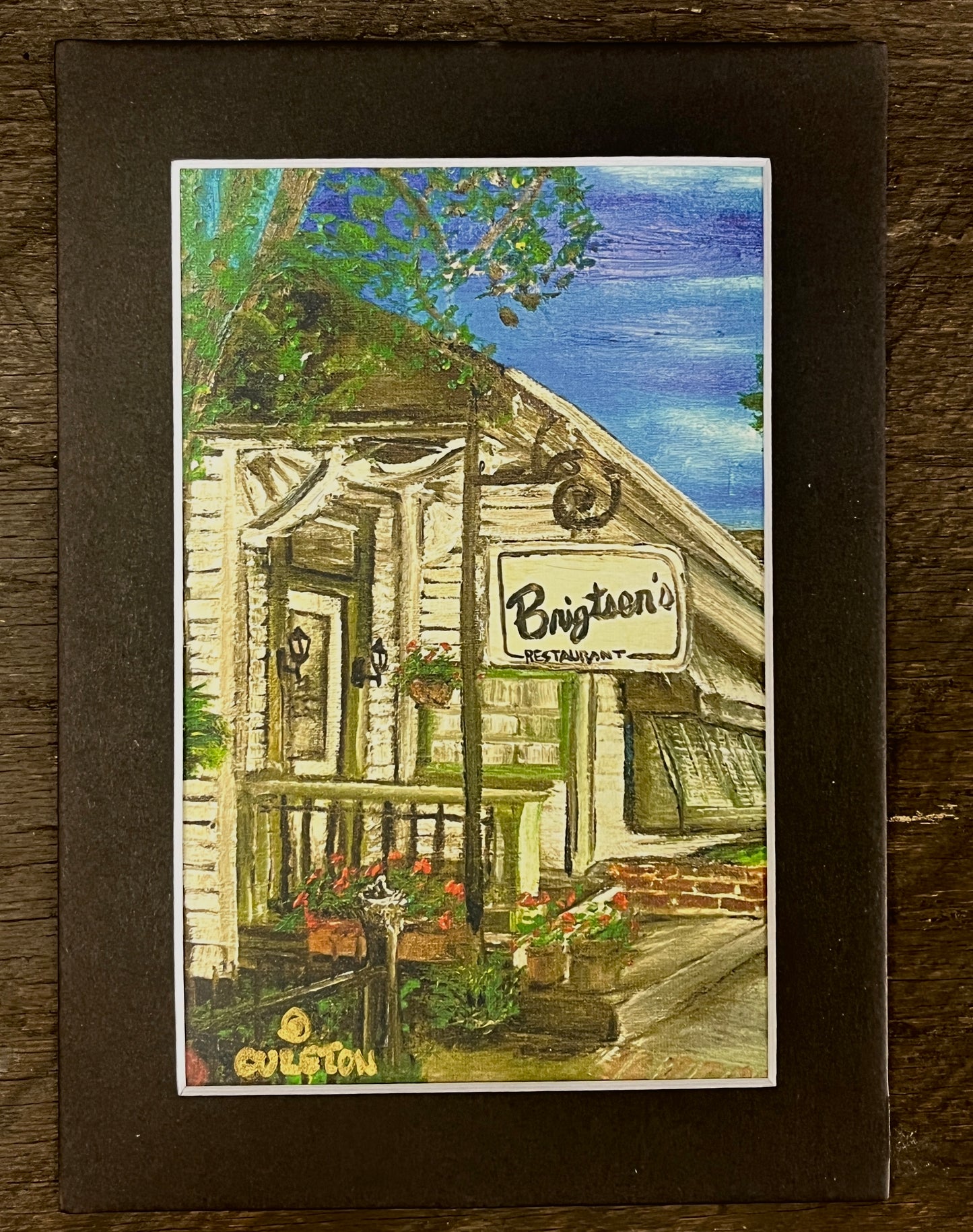 “The Best Restaurant in Nola” Linen Paper Print 8x10