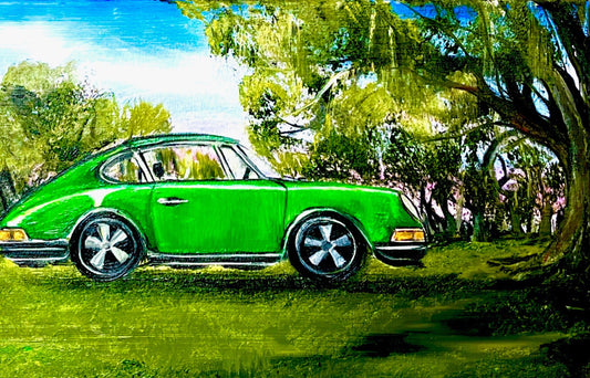 "1965 Porsche 911 F in City Park" New Orleans Print